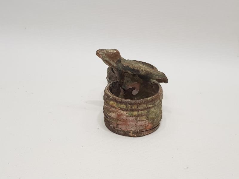 OSMANLI DÖNEMİ KUŞ APLİKLİ ÇOK NADİR ÇANAKKALE BAHARATLIK