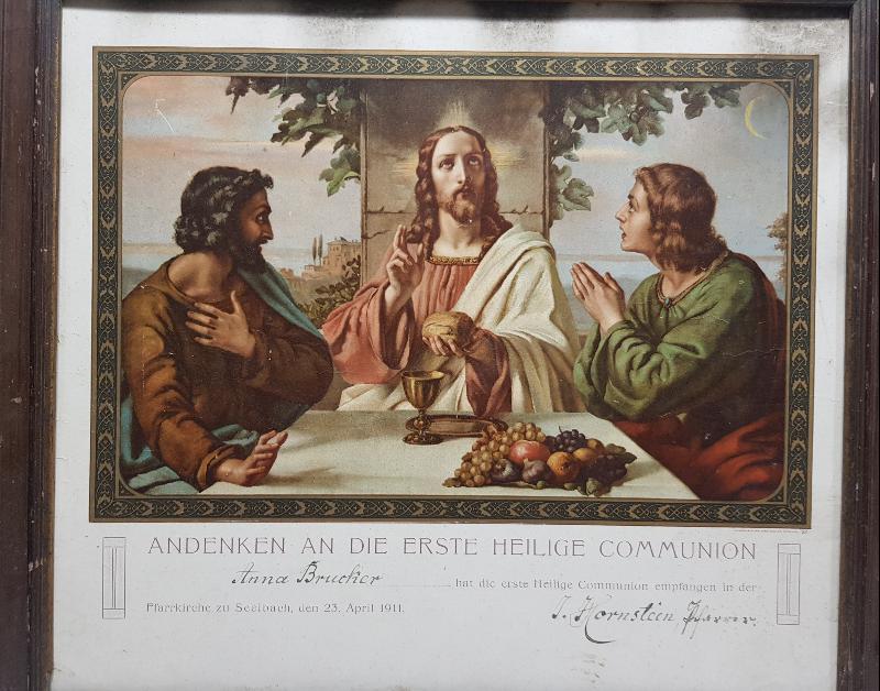 1911 TARİHLİ HAZRETİ İSA GÖRSELLİ HIRİSTİYAN DİNİ GRAVÜR DUVAR PANOSU