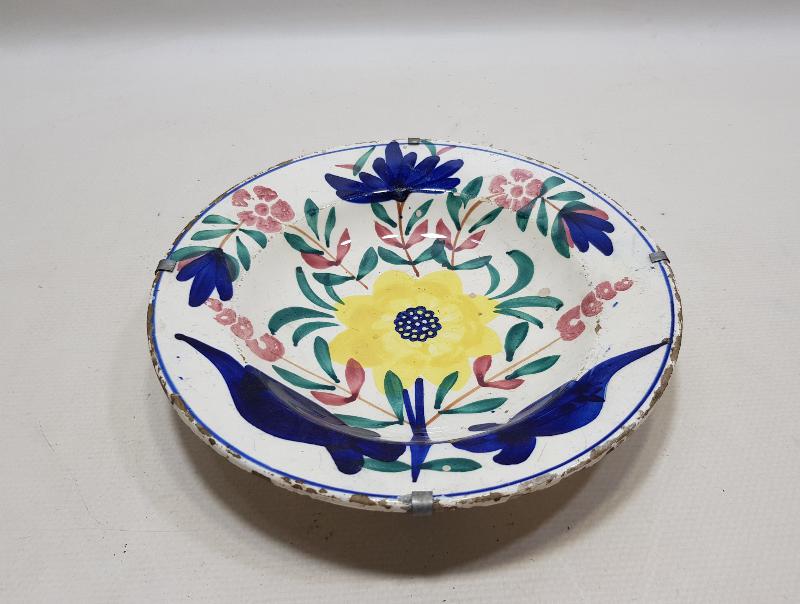 OSMANLI DÖNEMİ ÇİÇEKLİ PORSELEN TABAK