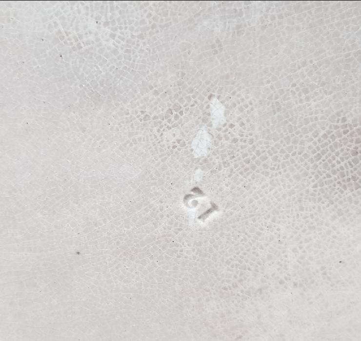 OSMANLI DÖNEMİ CONSTANTINOPLE YAZILI KALLAVİ BOY PORSELEN TABAK