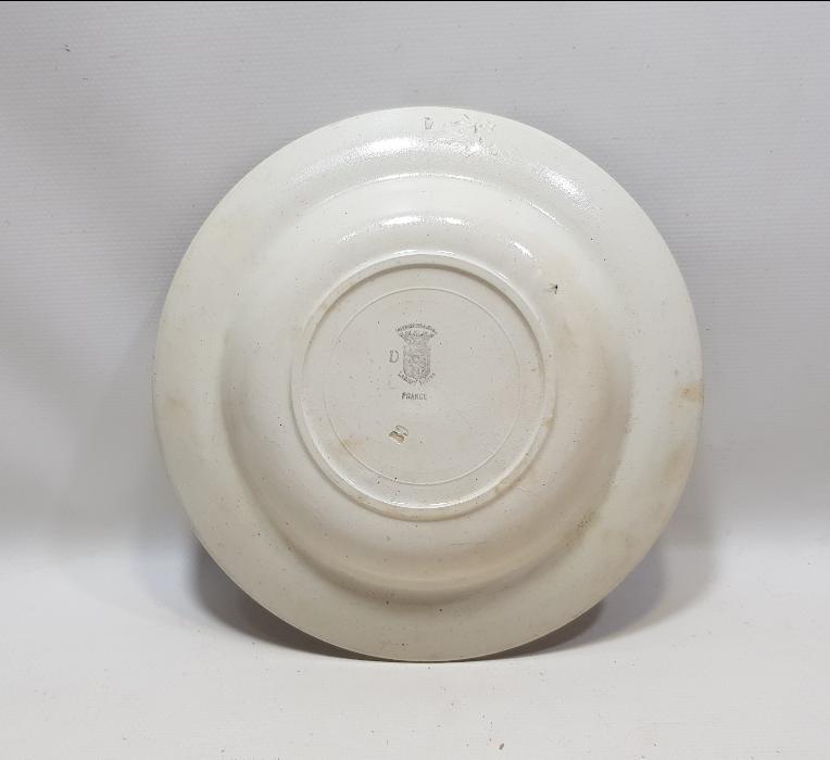 OSMANLI DÖNEMİ MEŞRUTİYET BAYRAKLI AFİYET OLSUN EFENDİM YAZILI PORSELEN TABAK