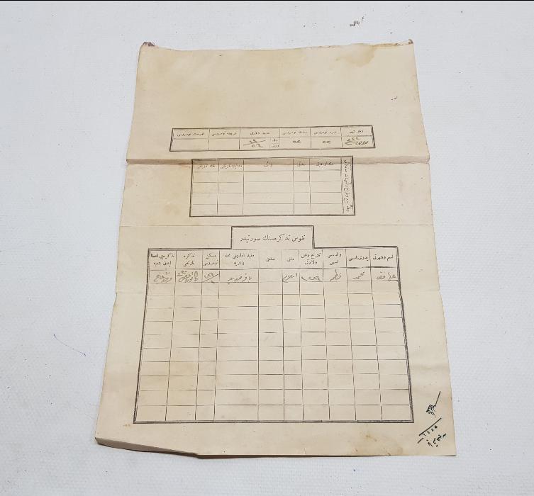 OSMANLICA YAZILI TAPU BELGESİ