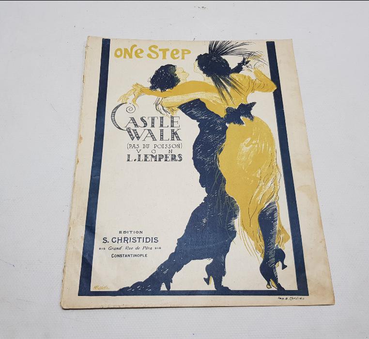 CONSTANTINOPLE S. CHRISTIDIS ONE STEP CASTLE WALK L. LEMPERS NOTA DERGİSİ