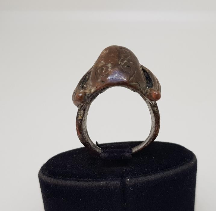 İKİ ADET METALCİ MOTORCU YÜZÜĞÜ