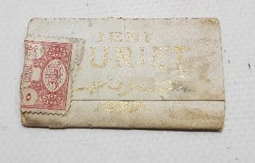 OSMANLI DÖNEMİ MEŞRUTİYET TEMALI ÇOK NADİR YENİ HÜRRİYET SİGARA KAĞIDI