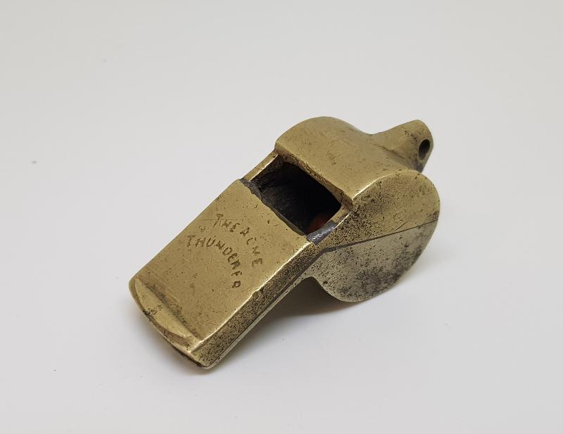 1. DÜNYA SAVAŞI THE ACME THUNDERER YAZILI ASKER SİPER DÜDÜĞÜ