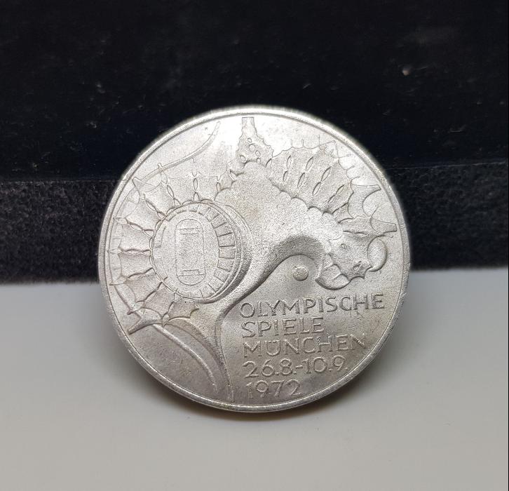 1972 MÜNİH OLİMPİYATLARI GÜMÜŞ 10 MARK HATIRA PARA