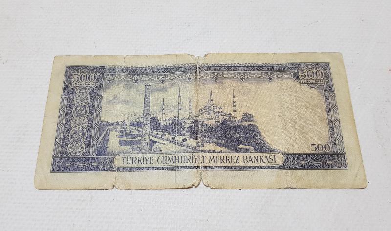 5. EMİSYON 500 LİRA KAĞIT PARA
