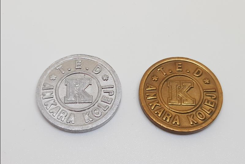 ANKARA TED KOLEJİ İKİ FARKLI TİP JETON