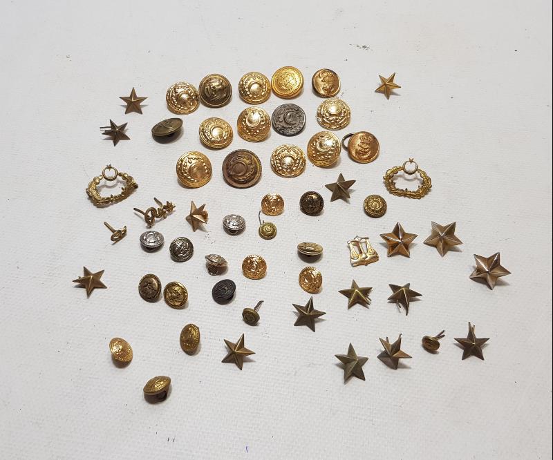 ANTİKA ASKERİ DÜĞME, KOKART VE SPOLET TAKIMI