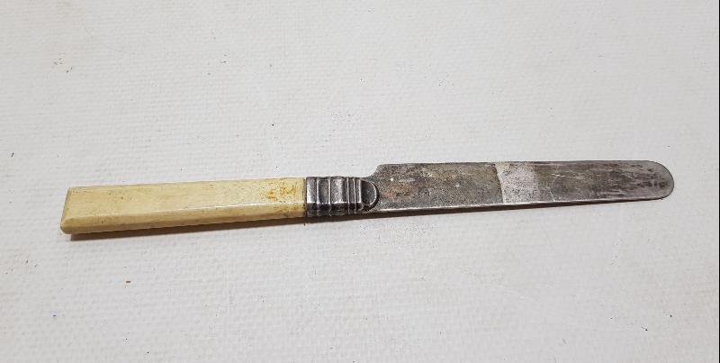 ANTİKA FİL DİŞİ SAPLI GÜMÜŞ MEYVE BIÇAĞI