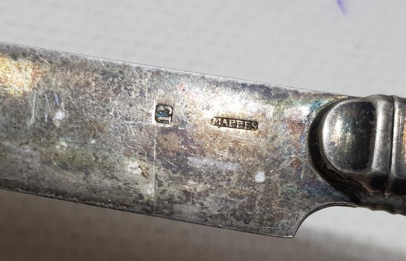 ANTİKA FİL DİŞİ SAPLI GÜMÜŞ MEYVE BIÇAĞI