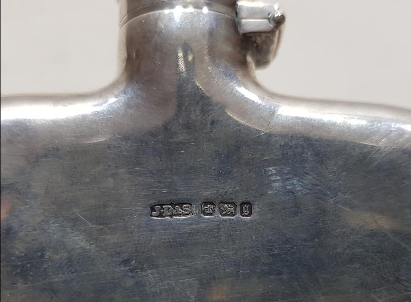 ANTİKA GÜMÜŞ CEP MATARASI