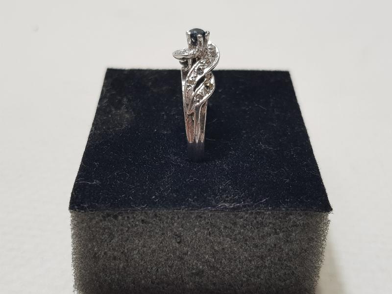 ANTİKA SAFİR TAŞLI PIRLANTA YÜZÜK