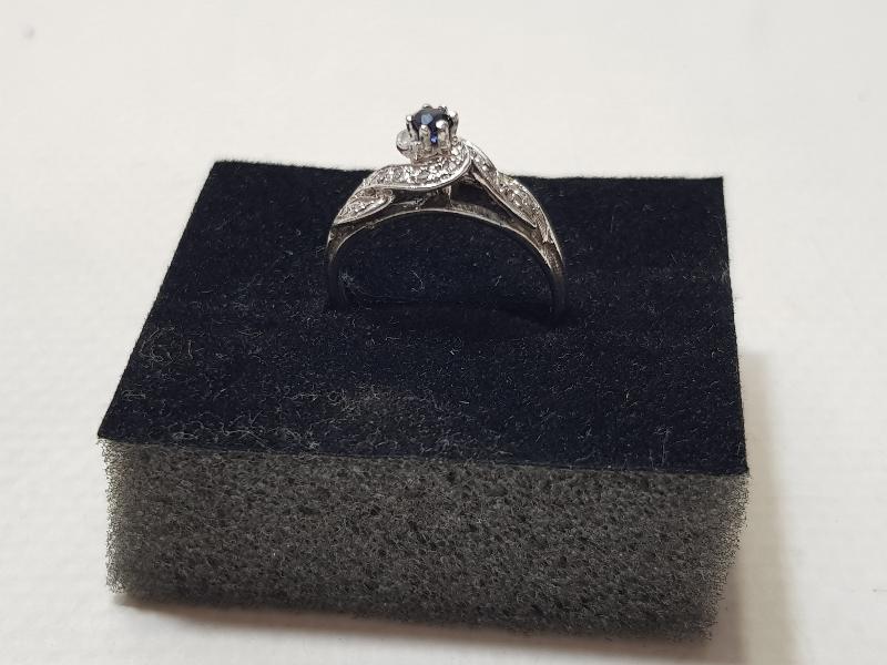 ANTİKA SAFİR TAŞLI PIRLANTA YÜZÜK