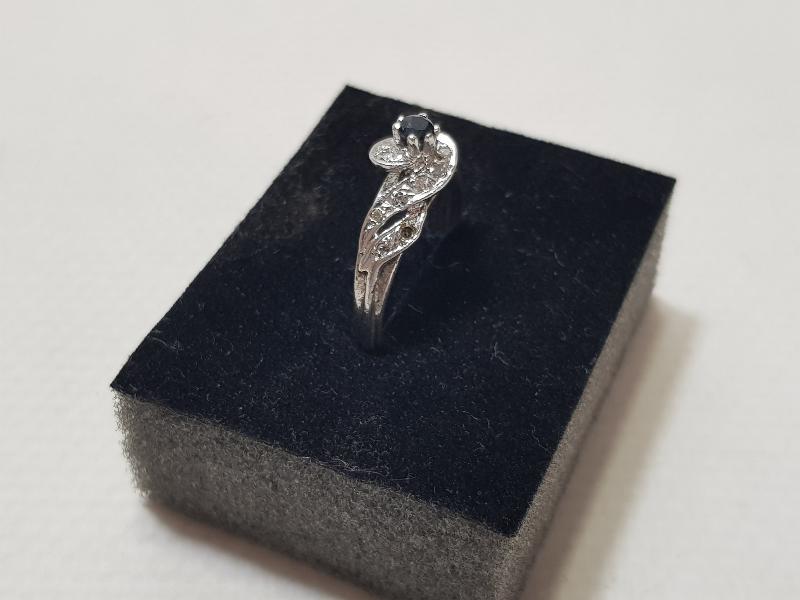 ANTİKA SAFİR TAŞLI PIRLANTA YÜZÜK