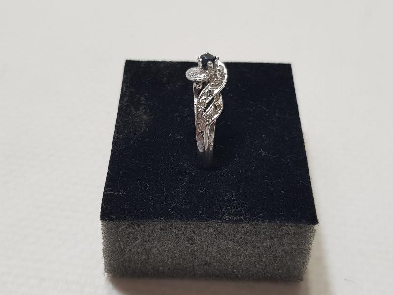 ANTİKA SAFİR TAŞLI PIRLANTA YÜZÜK