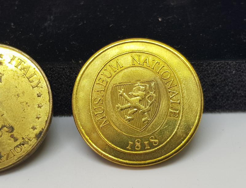 İKİ ADDET ALTIN KAPLAMA MADALYA