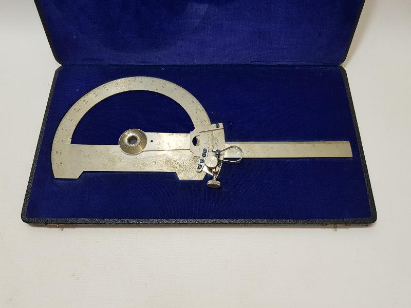 ORJİNAL KUTUSUNDA ANTİKA KONİK AÇI ÖLÇER 