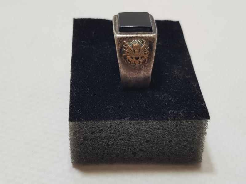 OSMANLI DEVLET ARMALI OLTU TAŞLI GÜMÜŞ YÜZÜK