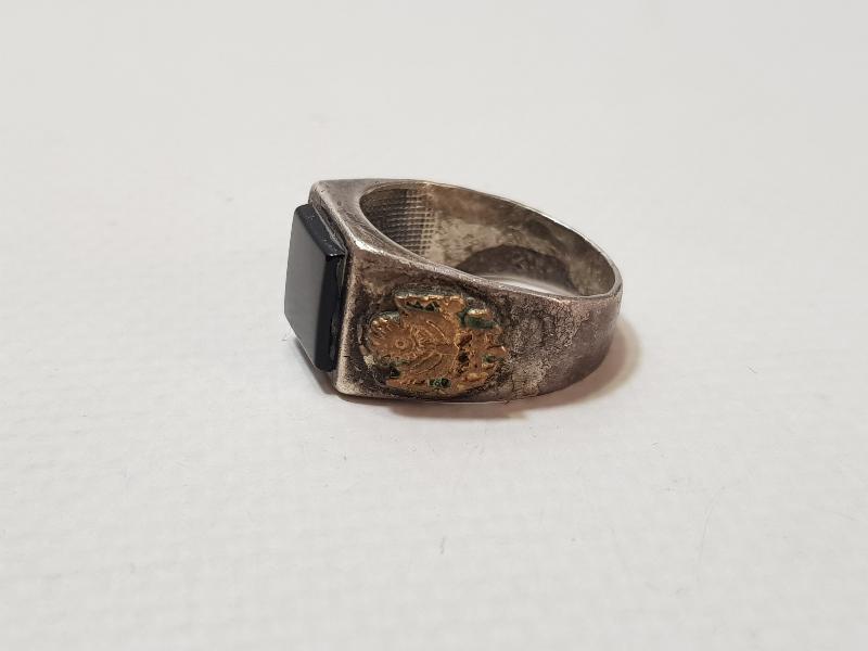 OSMANLI DEVLET ARMALI OLTU TAŞLI GÜMÜŞ YÜZÜK