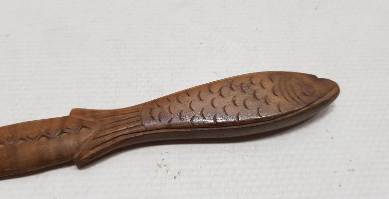 OSMANLI DÖNEMİ BALIK FORMLU ŞİMŞİR ZARF AÇACAĞI