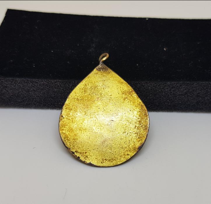 OSMANLI DÖNEMİ EHLİ BEYT VE ASHABI KEHF İSİMLERİ YAZILI NADİR ARMUDİ KOLYE UCU