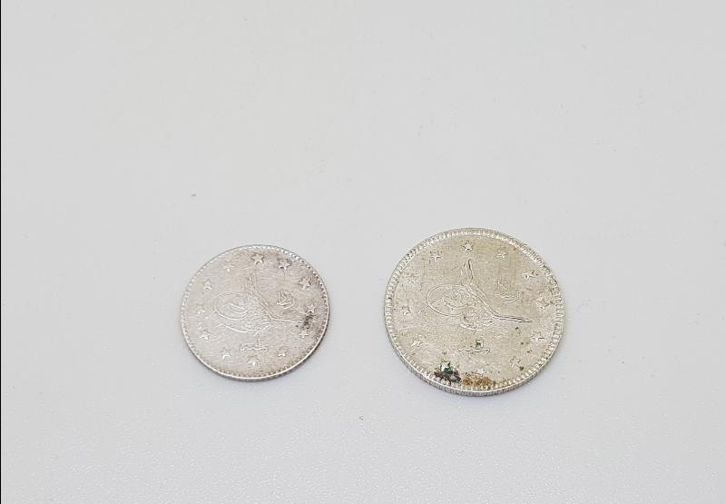 OSMANLI DÖNEMİ GÜMÜŞ 1 KURUŞ VE 2 KURUŞ LOTU