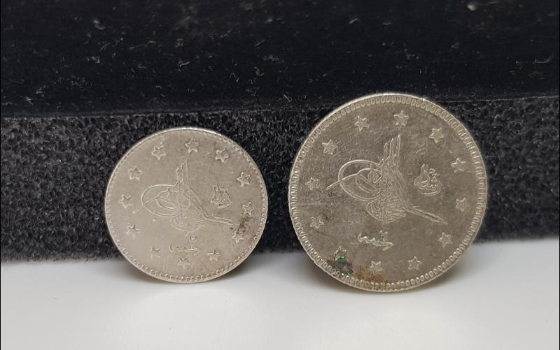 OSMANLI DÖNEMİ GÜMÜŞ 1 KURUŞ VE 2 KURUŞ LOTU
