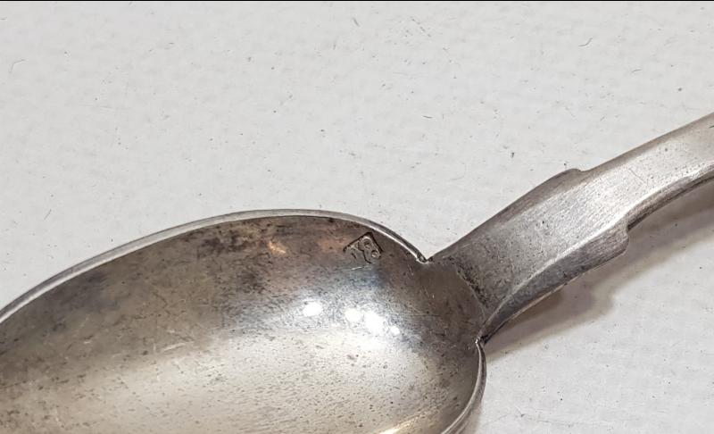 OSMANLI DÖNEMİ İZMİR İŞİ RUMCA YAZILI GÜMÜŞ TATLI KAŞIĞI