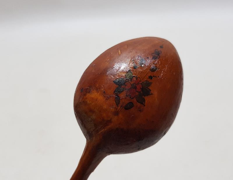 OSMANLICA BEYİT YAZILI AHŞAP KAŞIK