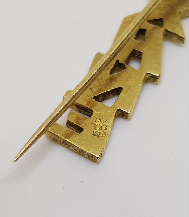 TIP TARİHİ: CLEXANE İLAÇ PROMOSYONU ALTIN BROŞ