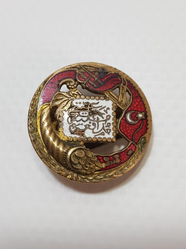 1. DÜNYA SAVAŞI DÖNEMİ ÇOK NADİR MÜDAFAİ MİLLİYE CEMİYETİ ROZETİ 