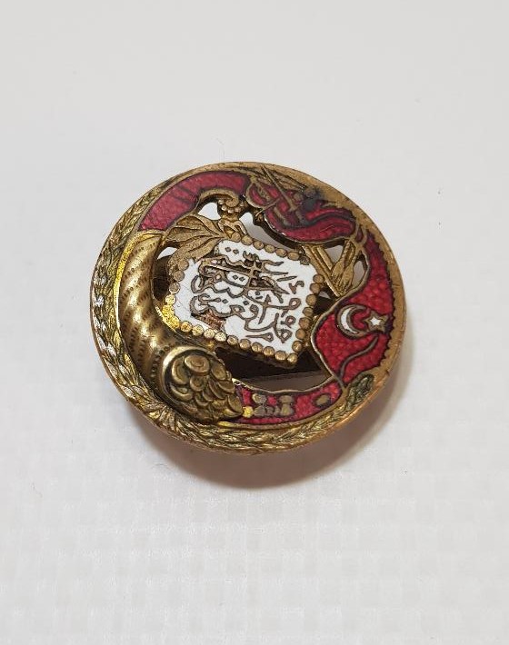 1. DÜNYA SAVAŞI DÖNEMİ ÇOK NADİR MÜDAFAİ MİLLİYE CEMİYETİ ROZETİ 