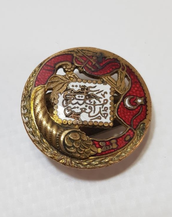 1. DÜNYA SAVAŞI DÖNEMİ ÇOK NADİR MÜDAFAİ MİLLİYE CEMİYETİ ROZETİ 