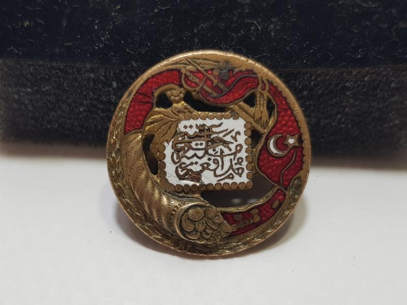 1. DÜNYA SAVAŞI DÖNEMİ ÇOK NADİR MÜDAFAİ MİLLİYE CEMİYETİ ROZETİ 