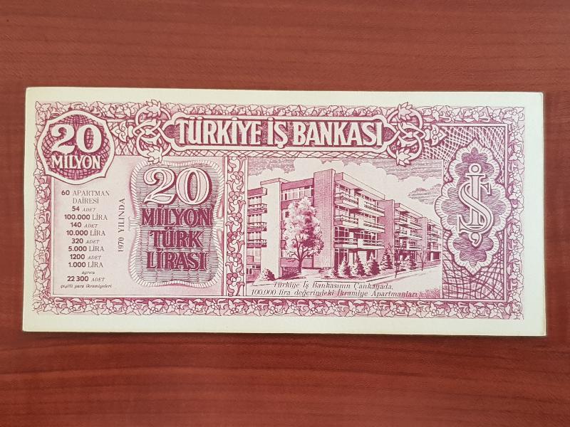 1970 TÜRKİYE İŞ BANKASI EŞYA PİYANGOSU PARA BENZERİ - NADİR