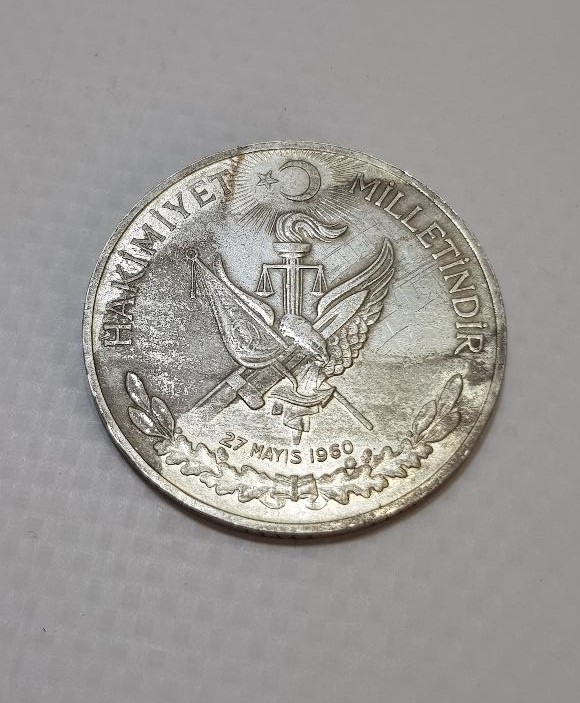 27 MAYIS 1960 DARBESİ HATIRASI GÜMÜŞ 10 LİRA