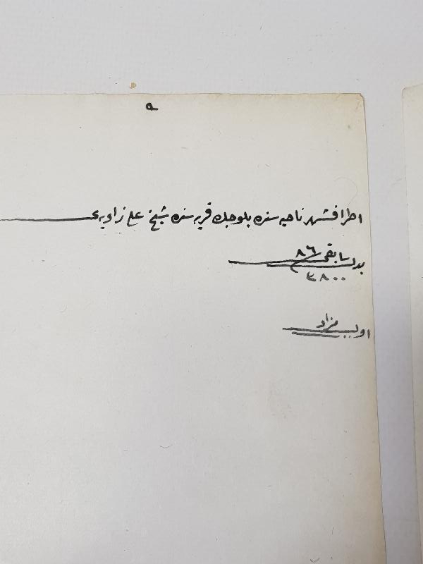 OSMANLI DÖNEMİ EL YAZMA 3 ADET KADI FERMANI