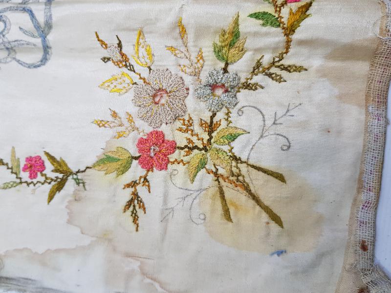 OSMANLICA YAZILI İPEK ATLAS DUVAR PANOSU