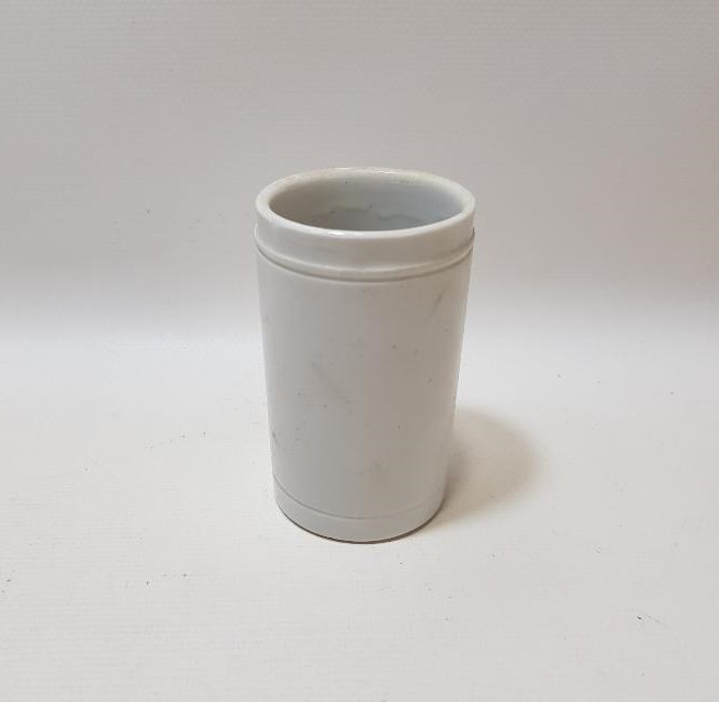 TIP TARİHİ: OSMANLI DÖNEMİ RUMCA YAZILI PORSELEN İLAÇ ŞİŞESİ 