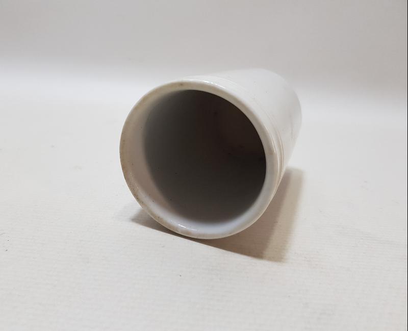 TIP TARİHİ: OSMANLI DÖNEMİ RUMCA YAZILI PORSELEN İLAÇ ŞİŞESİ 