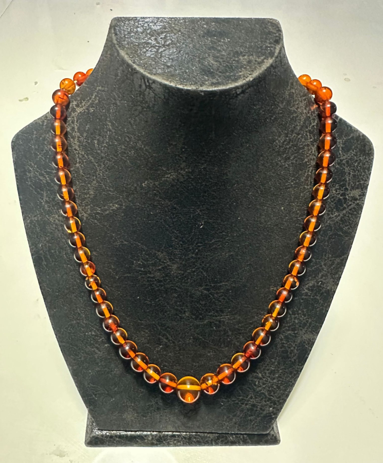 ANTİKA DAMLA KEHRİBAR KOLYE GERDANLIK