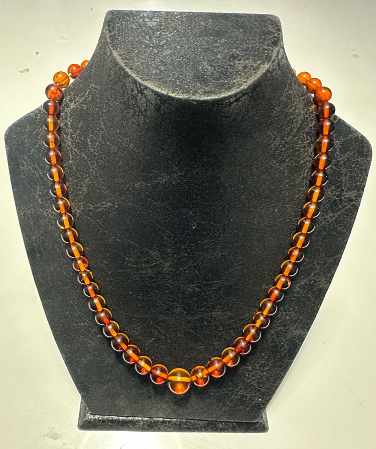 ANTİKA DAMLA KEHRİBAR KOLYE GERDANLIK