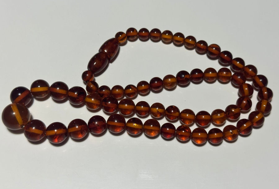 ANTİKA DAMLA KEHRİBAR KOLYE GERDANLIK