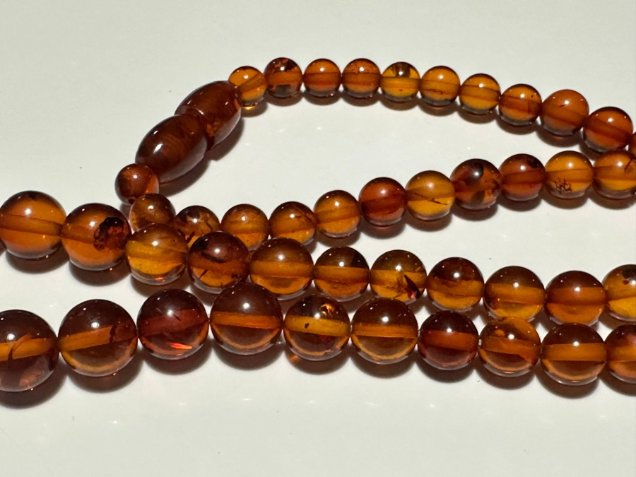 ANTİKA DAMLA KEHRİBAR KOLYE GERDANLIK