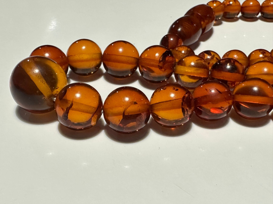 ANTİKA DAMLA KEHRİBAR KOLYE GERDANLIK