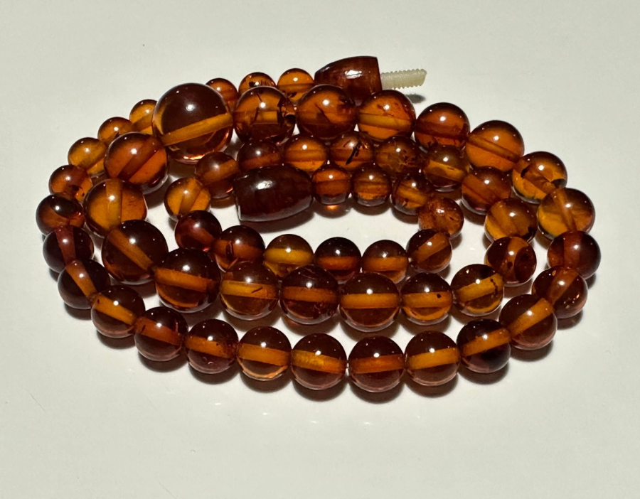 ANTİKA DAMLA KEHRİBAR KOLYE GERDANLIK