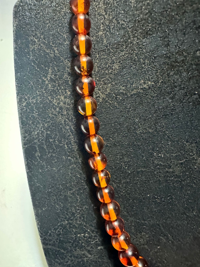 ANTİKA DAMLA KEHRİBAR KOLYE GERDANLIK