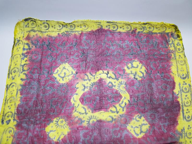 OSMANLI DÖNEMİ AY YILDIZLI İPEK BAŞ ÖRTÜSÜ - BÜRÜMCÜK